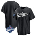 Odoa LA.Dodgers Blank Player Black Pitch Fashion World Series Meet T-shirt Stitched Jerseys