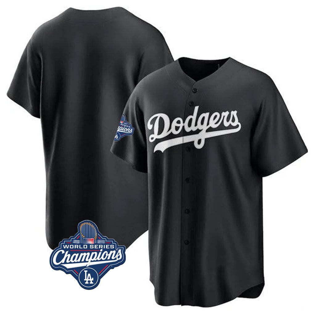 Odoa LA.Dodgers Blank Player Black Pitch Fashion World Series Meet T-shirt Stitched Jerseys