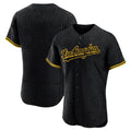 Odoa LA.Dodgers Blank Player Black Snake Skin City Limited Elite Home Stitched Jerseys