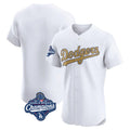 Odoa LA.Dodgers Blank Player Gold Limited Elite Home World Series Meet Stitched Jerseys