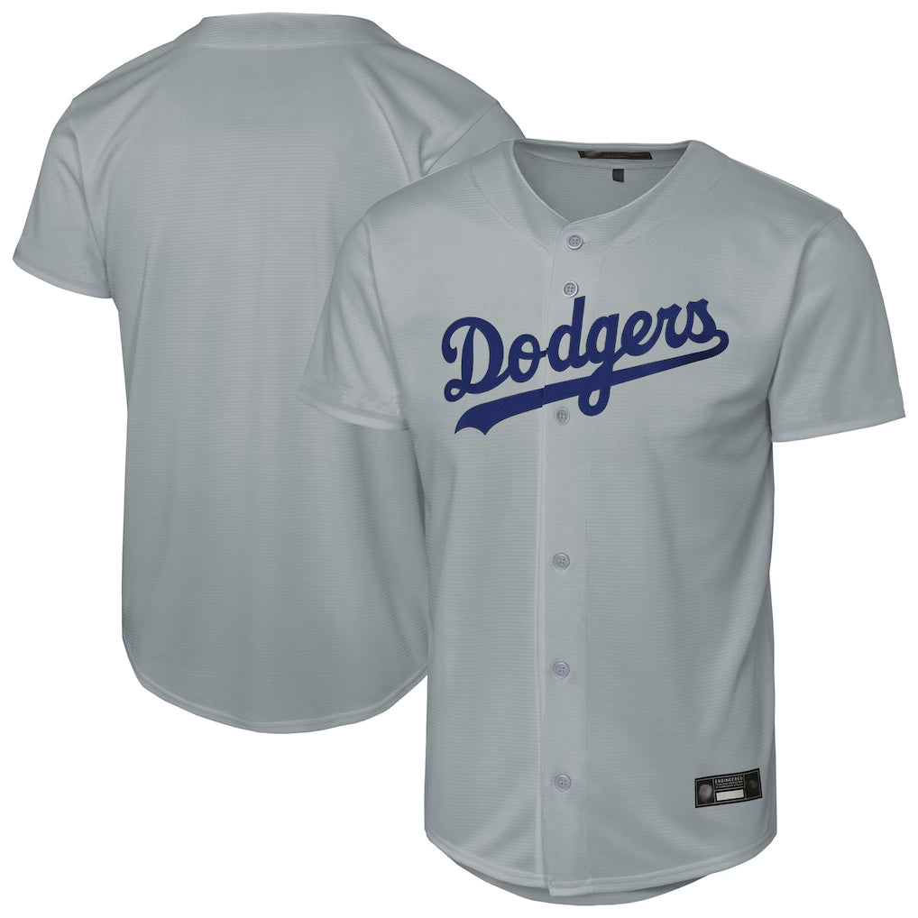 Odoa LA.Dodgers Blank Player Gray Game Stitched Jerseys