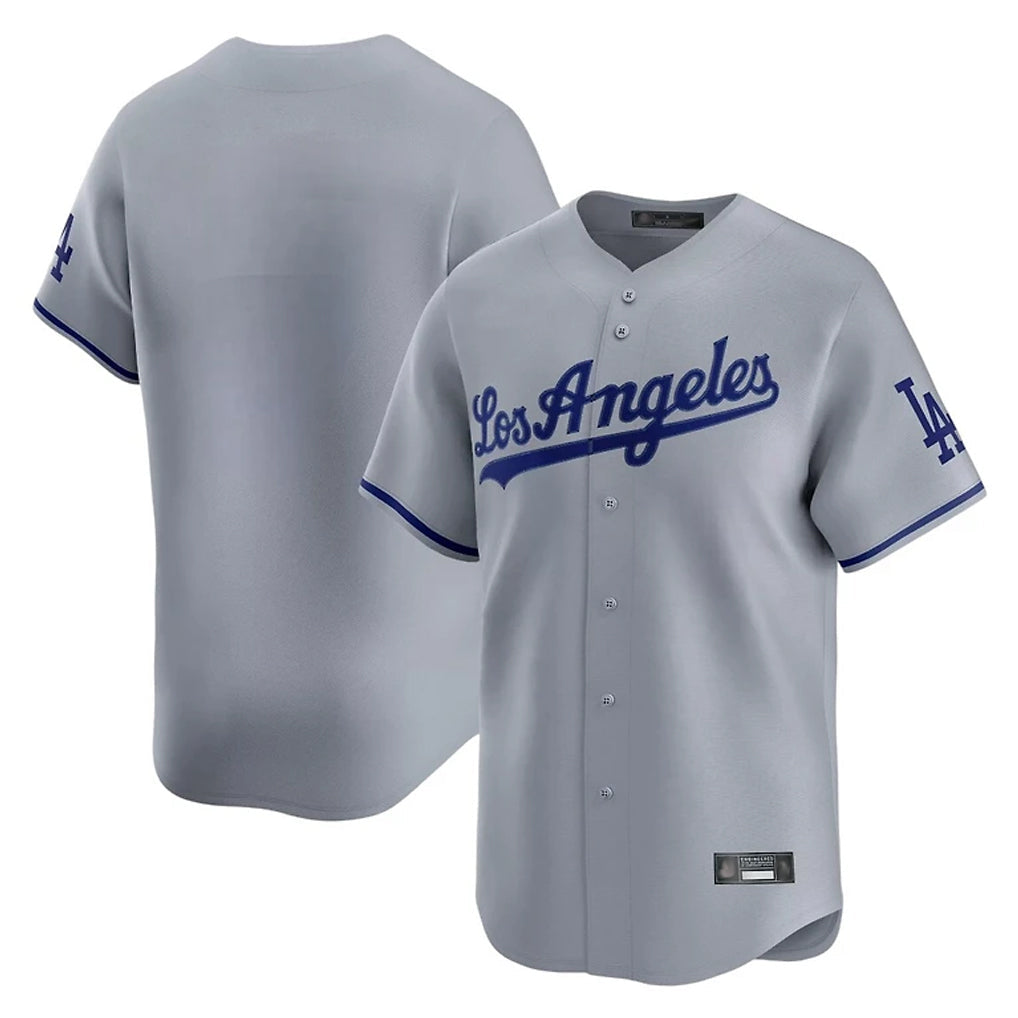 Odoa LA.Dodgers Blank Player Gray Limited Game Stitched Jerseys
