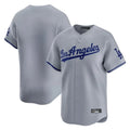 Odoa LA.Dodgers Blank Player Gray Limited Game Stitched Jerseys