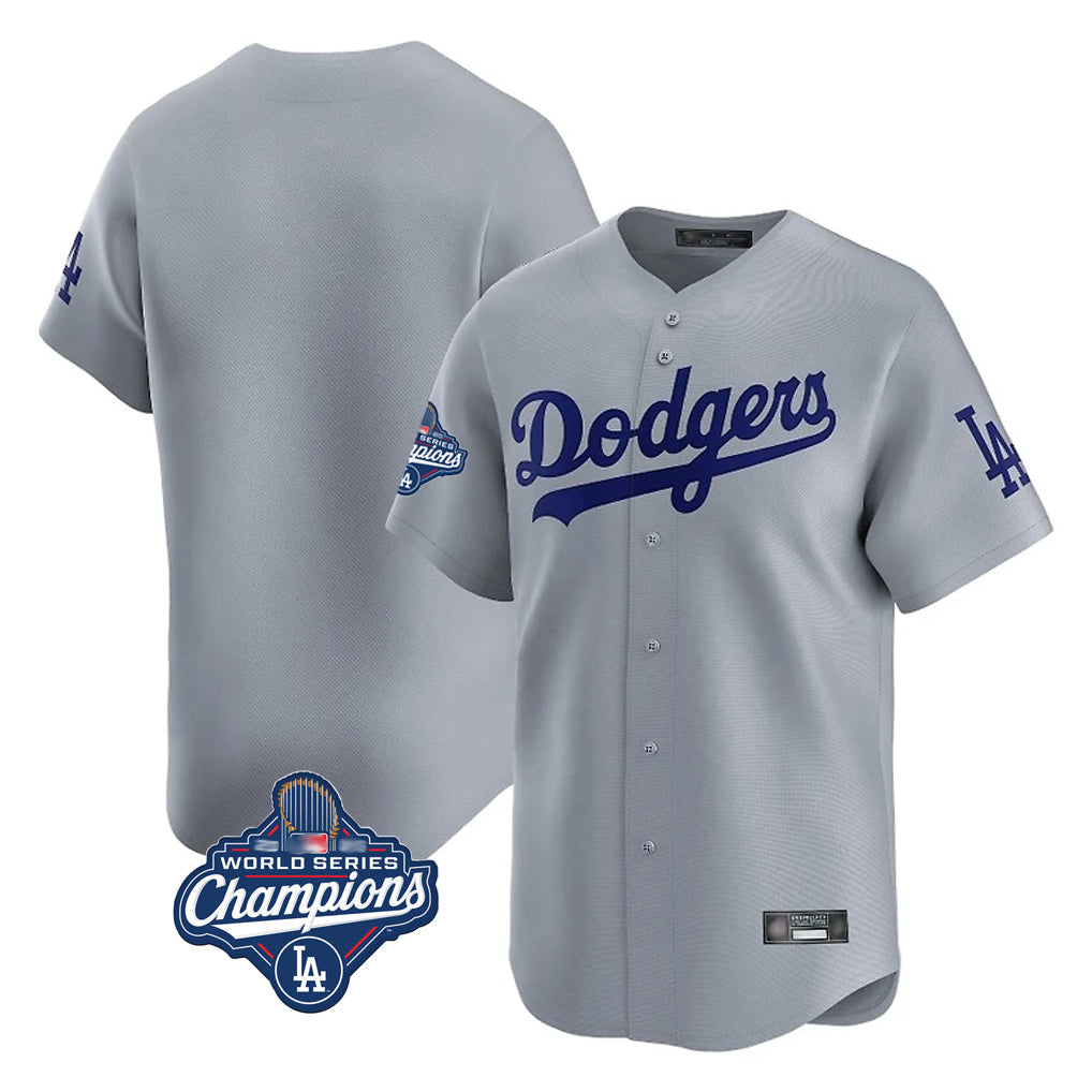 Odoa LA.Dodgers Blank Player Gray Limited Home World Series Meet Stitched Jerseys
