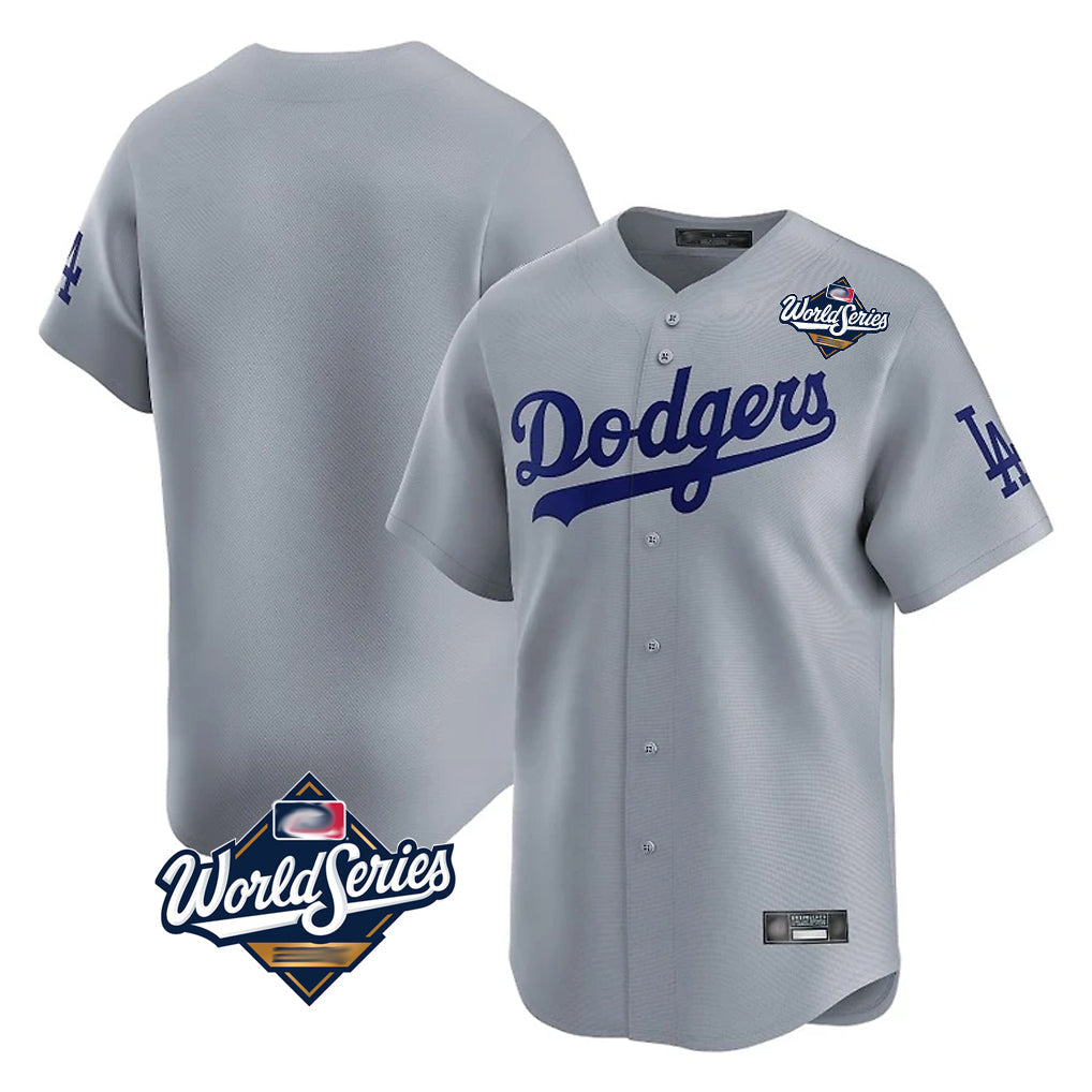 Odoa LA.Dodgers Player Gray Limited Home World Series Stitched Jerseys