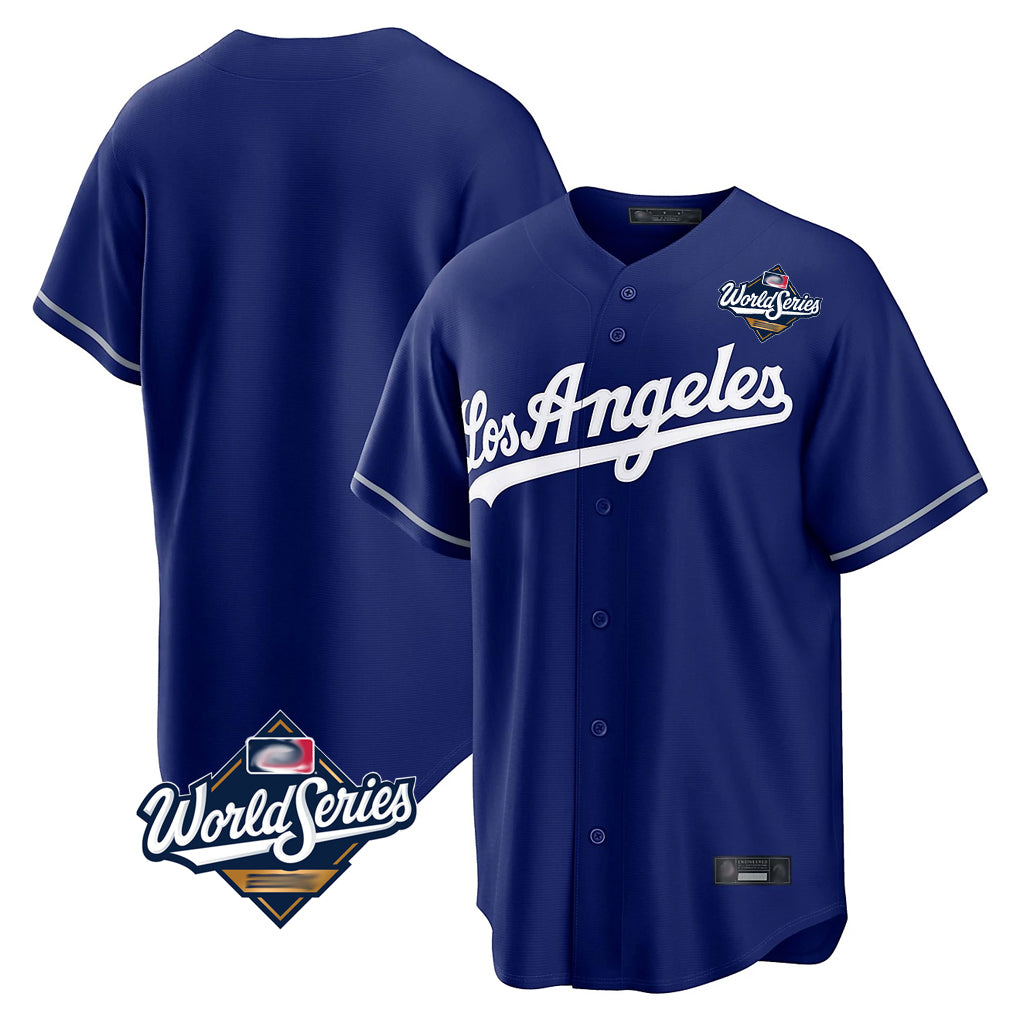 Odoa LA.Dodgers Blank Player Royal Game World Series Stitched Jerseys