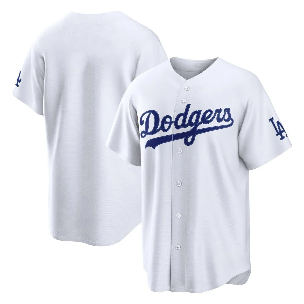 Odoa LA.Dodgers Blank Player White Home Game Stitched Jerseys