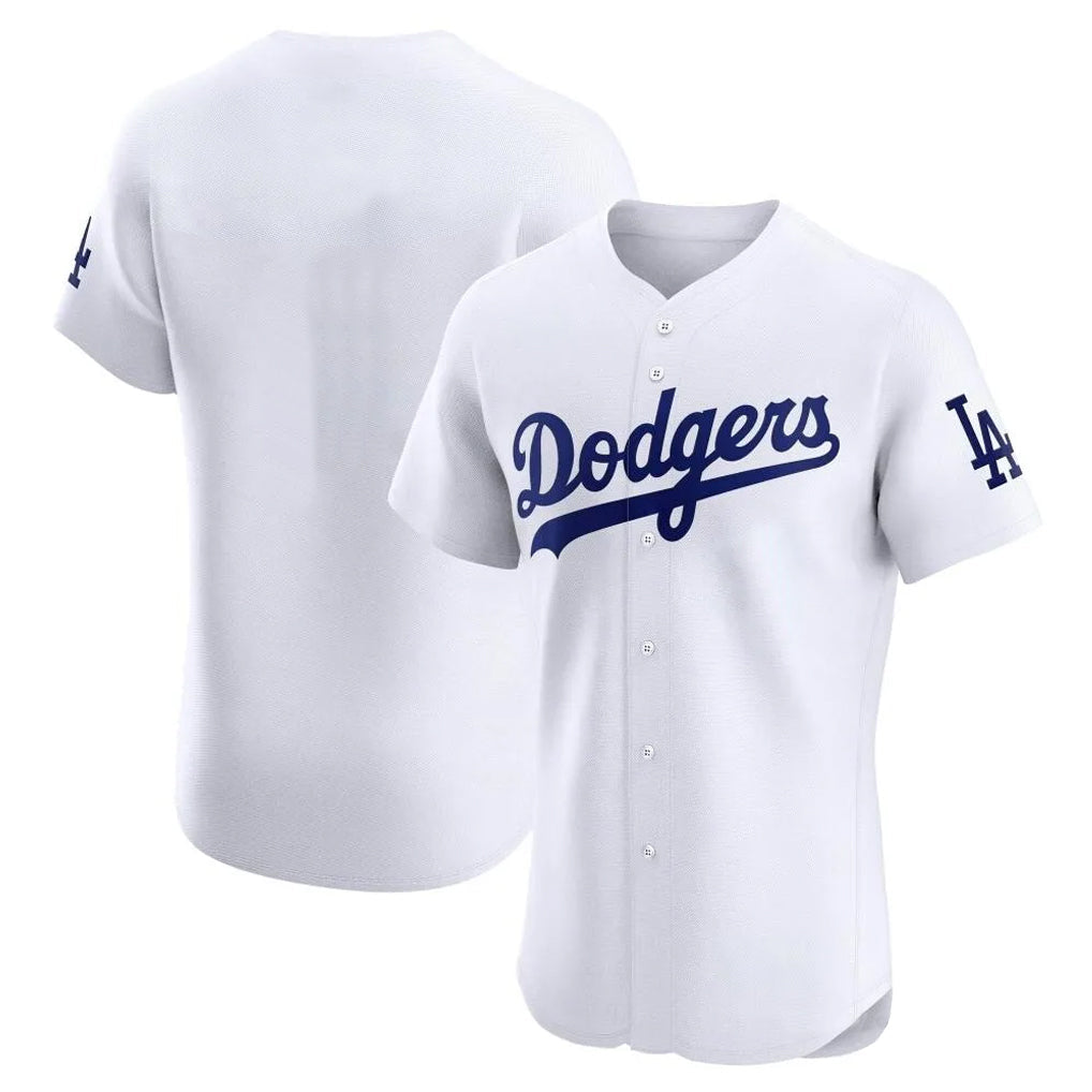 Odoa LA.Dodgers Blank Player White Limited Elite Home Stitched Jerseys