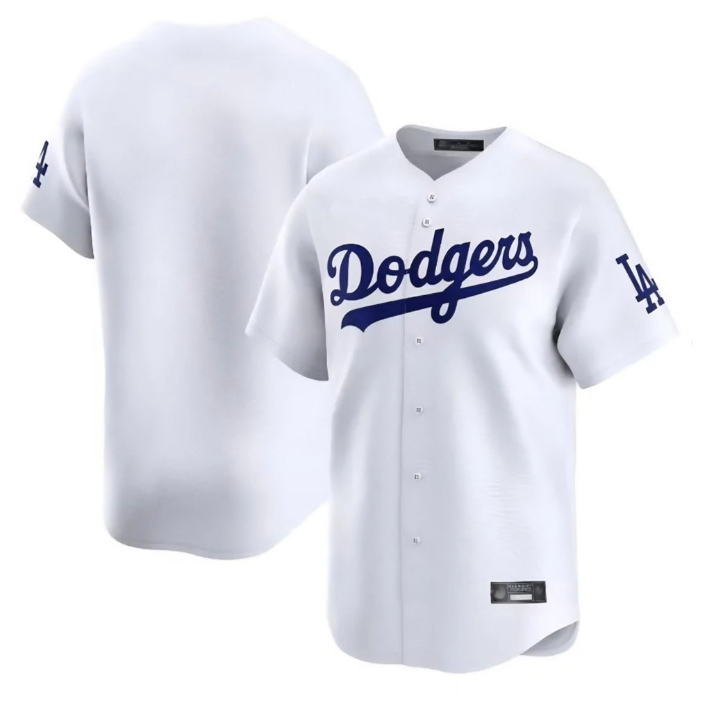 Odoa LA.Dodgers Blank Player White Limited Home Stitched Jerseys
