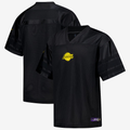Odoa LA.Lakers Black Courtside Football Stitched Jerseys