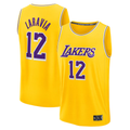 Odoa LA.Lakers #12 Jake LaRavia Gold Fast Break Replica Stitched Jerseys - Icon Edition