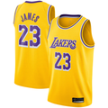 Odoa  LA.Lakers #23 LeBron James Gold Swingman Player Stitched Jerseyss - Icon Edition
