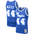 Odoa LA.Lakers #44 Jerry West Mitchell & Ness Royal Hardwood Classics Swingman Stitched Jerseys
