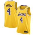 Odoa LA.Lakers #4 Dalton Knecht Gold Swingman Stitched Jerseys