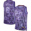 Odoa LA.Lakers #8 LeBron James Purple Select Series Swingman Stitched Jerseys