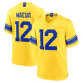Odoa LA.Rams #12 Puka Nacua Player Gold Classic Sol Home Game Stitched Jerseys