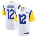 Odoa LA.Rams #12 Puka Nacua White Game Player Jersey American Stitched Jerseys