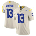Odoa LA.Rams #13 Kurt Warner Player Bone Limited Vapor Retired Stitched Jerseys