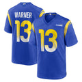 Odoa LA.Rams #13 Kurt Warner Player Royal Retired Limited Stitched Jerseys