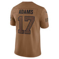 Odoa LA.Rams #17 Davante Adams Player Brown Salute To Service Limited Stitched Jerseys