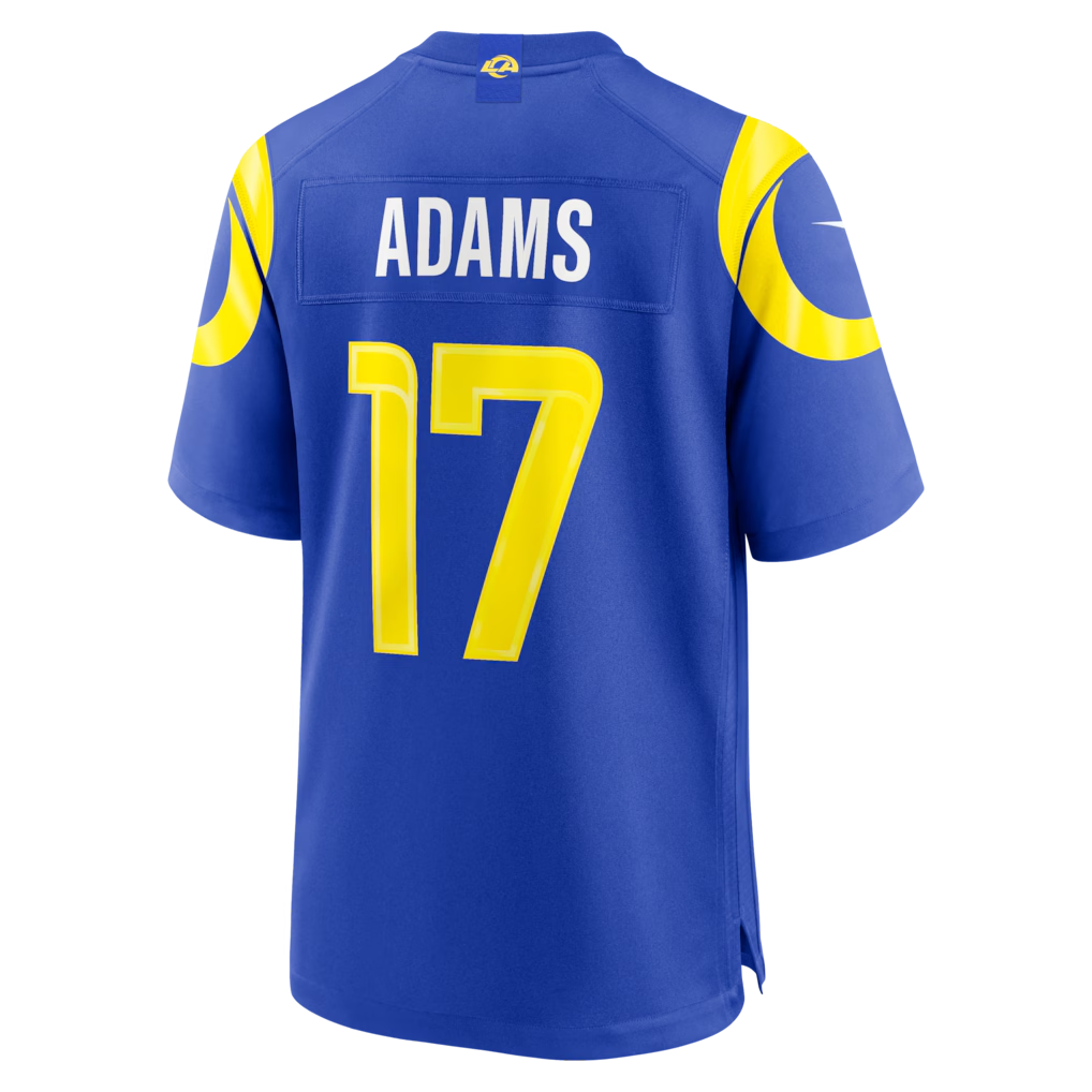 Odoa LA.Rams #17 Davante Adams Royal Team Game Player Stitched Jerseys