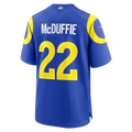 Odoa LA.Rams #22 Trent McDuffie Royal Team Game Player Stitched Jerseys