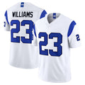 Odoa LA.Rams #23 Kyren Williams Player Fearsome White Limited Vapor F.U.S.E. Home Game Stitched Jerseys