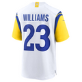 Odoa LA.Rams #23 Kyren Williams White Game Jersey American Stitched Jersey