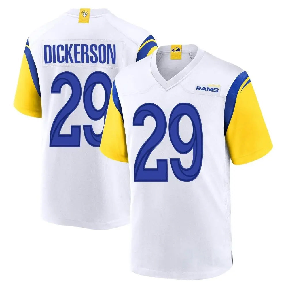 Odoa LA.Rams #29 Eric Dickerson Player White Home Game Stitched Jerseys