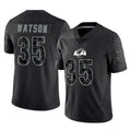 Odoa LA.Rams #35 Jaylen Watson Player Black Limited Reflective Home Game Stitched Jerseys