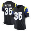 Odoa LA.Rams #35 Jaylen Watson Player Black Midnight Rivalries Collection Limited Home Game Stitched Jerseys