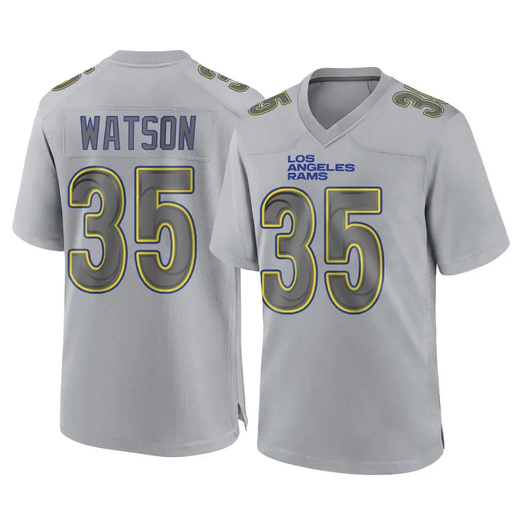 Odoa LA.Rams #35 Jaylen Watson Player Gray Atmosphere Fashion Home Game Stitched Jerseys