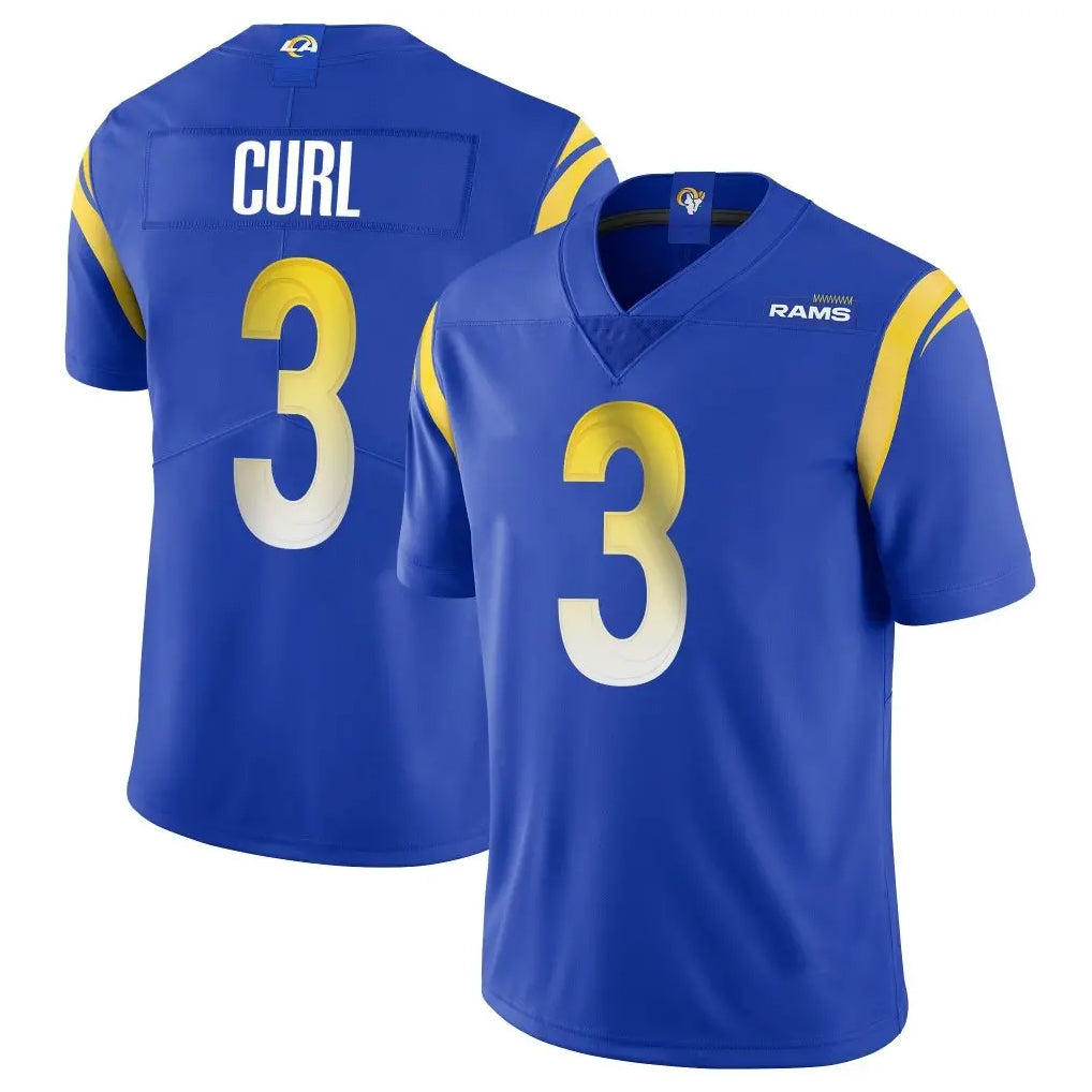 Odoa LA.Rams #3 Kam Curl Player Royal Limited Vapor Untouchable Home Game Stitched Jerseys