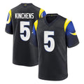 Odoa LA.Rams #5 Kamren Kinchens Player Black Midnight Rivalries Collection Home Game Stitched Jerseys