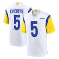 Odoa LA.Rams #5 Kamren Kinchens Player White Home Game Stitched Jerseys