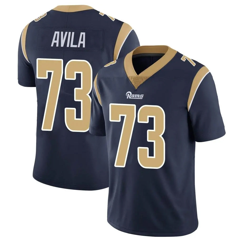 Odoa LA.Rams #73 Steve Avila Player Navy Limited Vapor Untouchable Home Game Stitched Jerseys
