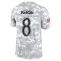 Odoa LA.Rams #8 Jared Verse Player Arctic Camo Salute to Service Limited Stitched Jerseys