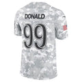 Odoa LA.Rams #99 Aaron Donald Arctic Camo 2024 Salute to Service Retired Player Limited Jersey Stitched Jerseys