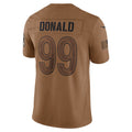 Odoa LA.Rams #99 Aaron Donald Brown Salute To Service Limited Jersey Stitched Jerseys