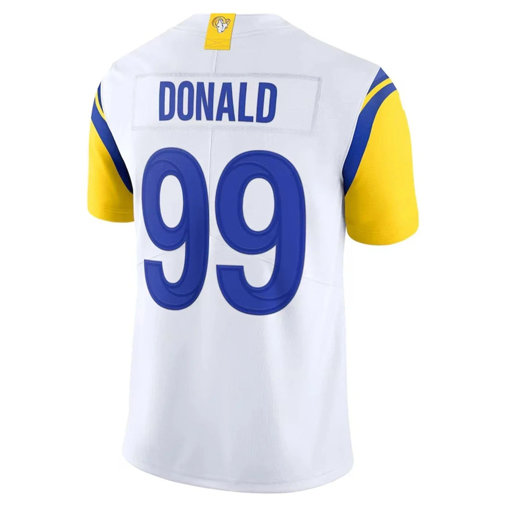 Odoa LA.Rams #99 Aaron Donald White Vapor F.U.S.E. Limited Jersey Stitched Jerseys