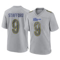 Odoa LA.Rams #9 Matthew Stafford Player Gray Atmosphere Fashion Home Game Stitched Jerseys