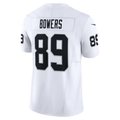 Odoa LV.Raiders #89 Brock Bowers White Vapor F.U.S.E. Limited Stitched Jerseys