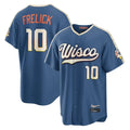 Odoa M.Brewers #10 Sal Frelick Player Blue 2026 City Connect Home Game Stitched Jerseys