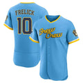 Odoa M.Brewers #10 Sal Frelick Player Light Blue City Connect Home Limited Elite Stitched Jerseys