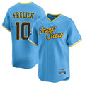 Odoa M.Brewers #10 Sal Frelick Player Light Blue City Connect Home Limited Stitched Jerseys