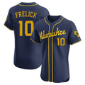 Odoa M.Brewers #10 Sal Frelick Player Navy Home Limited Elite Stitched Jerseys
