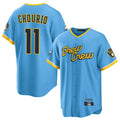 Odoa M.Brewers #11 Jackson Chourio Player Light Blue City Connect Home Game Stitched Jerseys