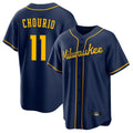 Odoa M.Brewers #11 Jackson Chourio Player Navy Home Game Stitched Jerseys