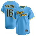 Odoa M.Brewers #16 Blake Perkins Player Light Blue City Connect Home Limited Stitched Jerseys