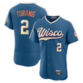 Odoa M.Brewers #2 Brice Turang Player Blue 2026 City Connect Home Limited Elite Stitched Jerseys